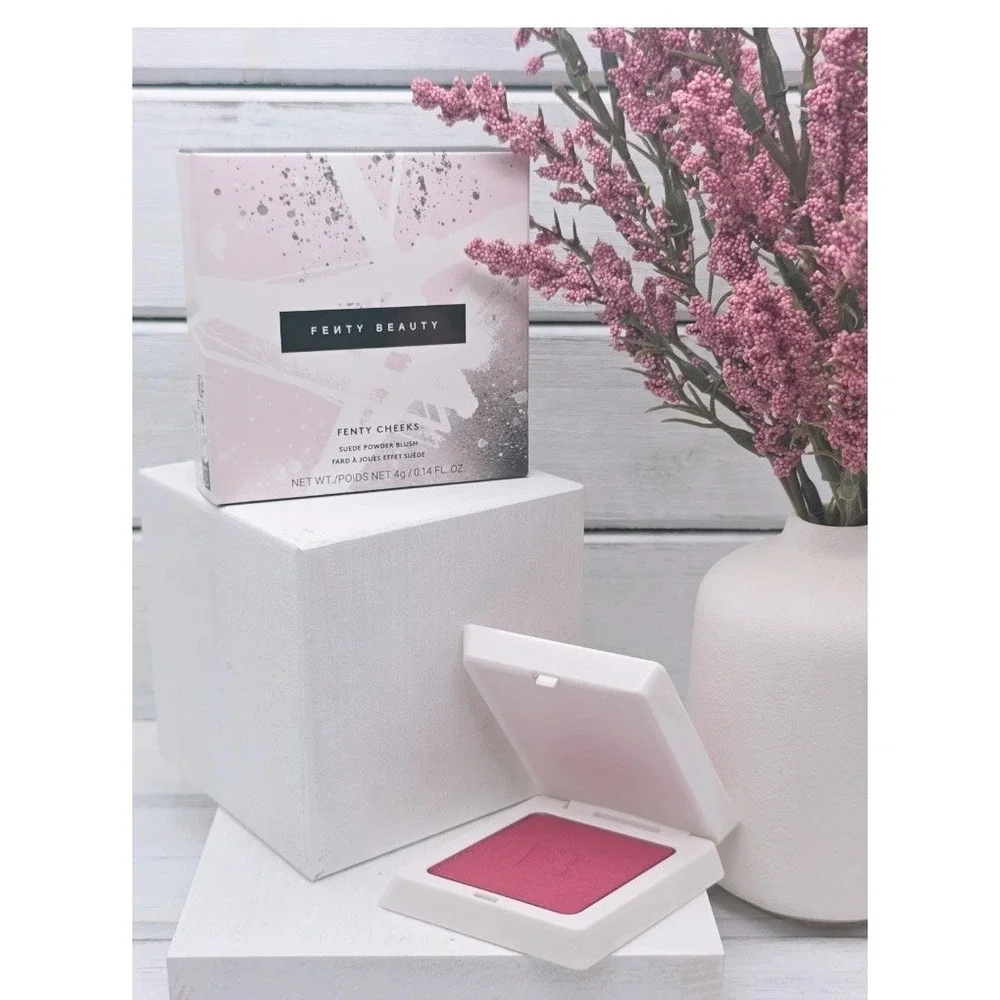 Fenty Beauty Fenty Cheeks Suede Powder Blush 04 Summertime Wine New In Box